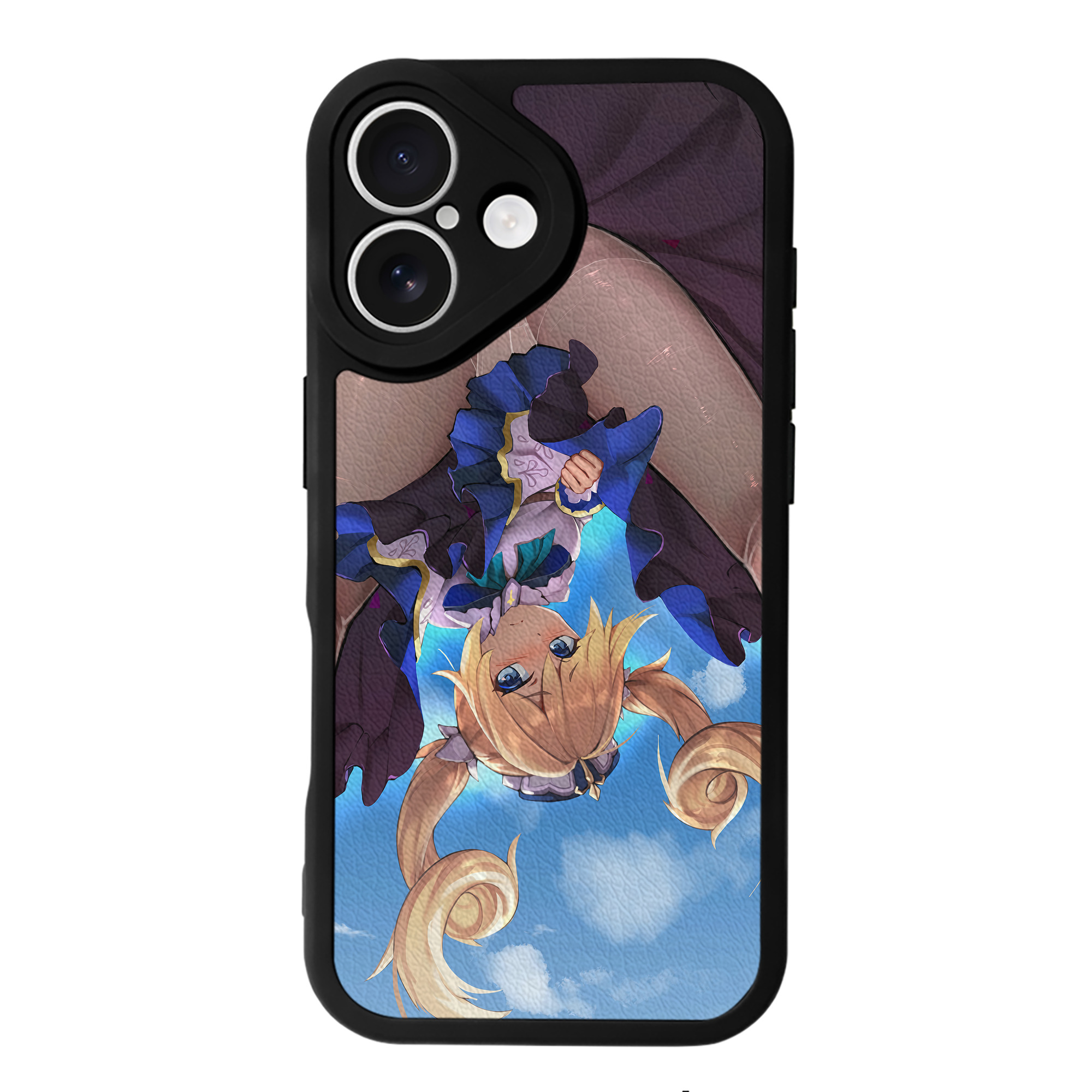 げんし神 genshin 【iPhone 16シリーズ対応】シリコンスマホケース（レザー調） 材質：シリコン